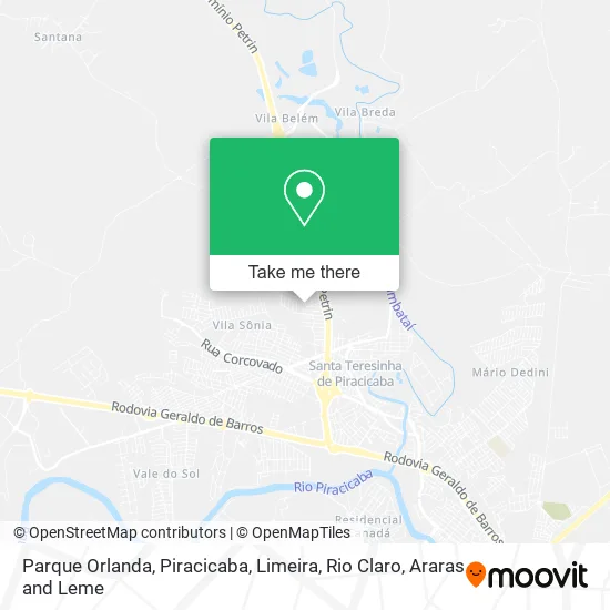 Parque Orlanda map