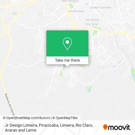 Jr Design Limeira map