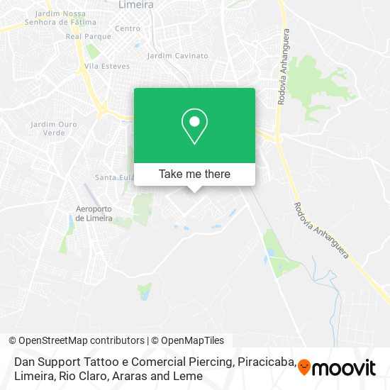 Dan Support Tattoo e Comercial Piercing map