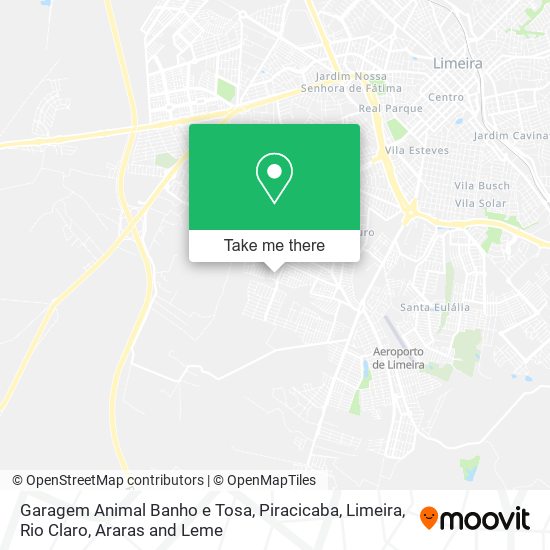 Mapa Garagem Animal Banho e Tosa