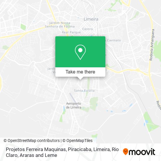 Projetos Ferreira Maquinas map