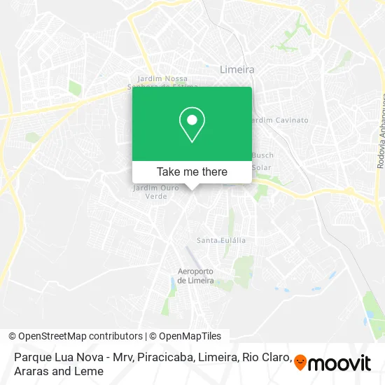 Parque Lua Nova - Mrv map