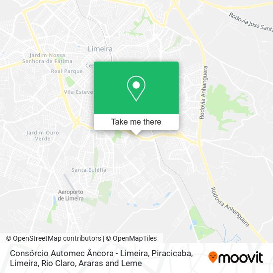 Mapa Consórcio Automec Âncora - Limeira