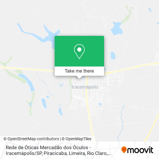 Rede de Óticas Mercadão dos Óculos - Iracemápolis / SP map