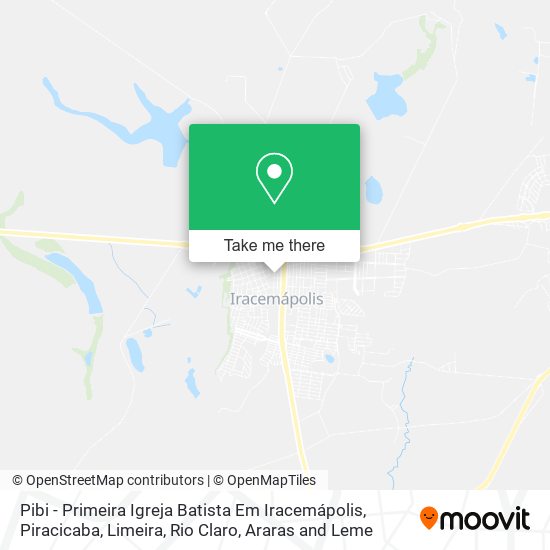 Pibi - Primeira Igreja Batista Em Iracemápolis map