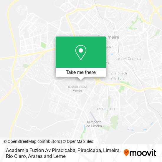 Academia Fuzion Av Piracicaba map