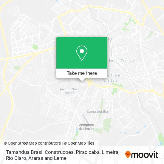 Tamandua Brasil Construcoes map