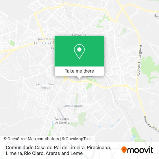 Comunidade Casa do Pai de Limeira map