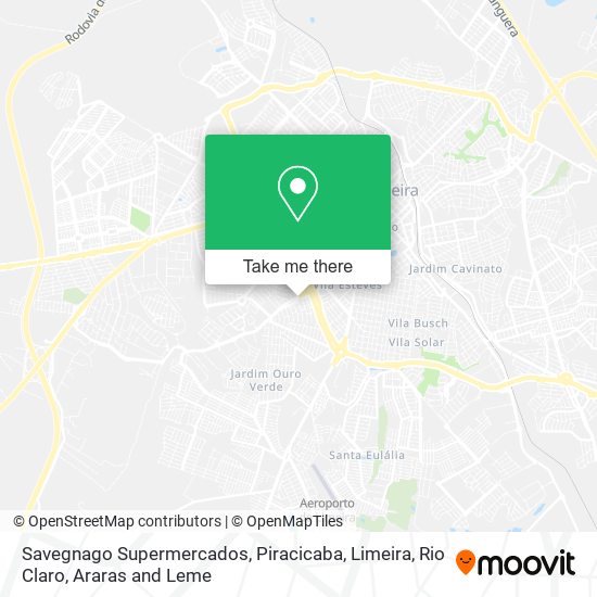Savegnago Supermercados map