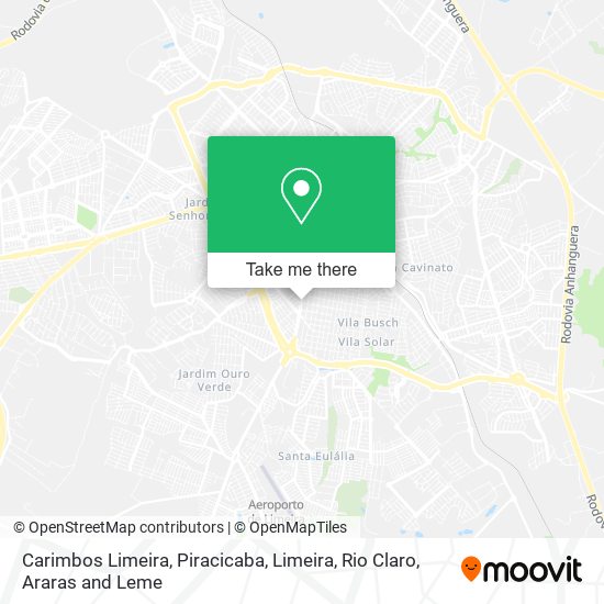 Carimbos Limeira map