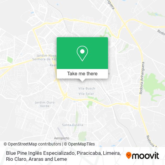 Mapa Blue Pine Inglês Especializado