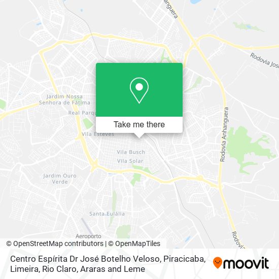 Centro Espírita Dr José Botelho Veloso map