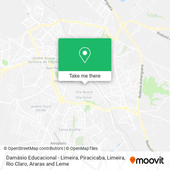 Damásio Educacional - Limeira map