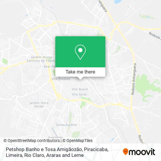 Petshop Banho e Tosa Amigãozão map