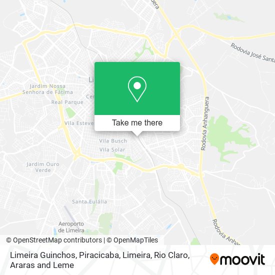 Limeira Guinchos map