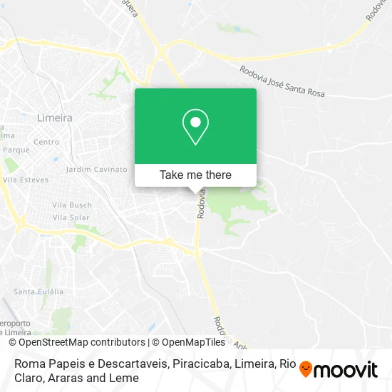Roma Papeis e Descartaveis map