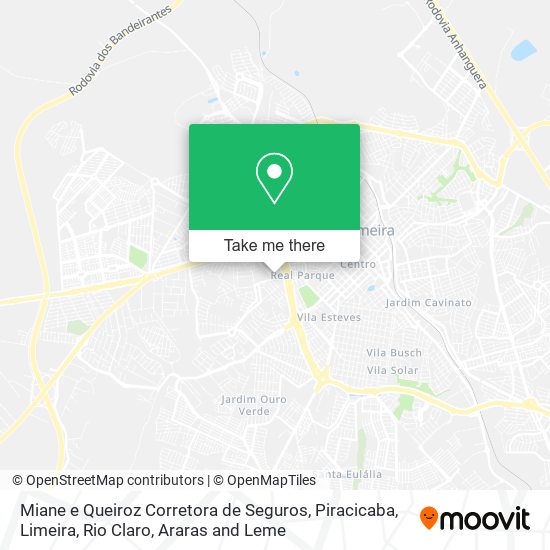 Mapa Miane e Queiroz Corretora de Seguros