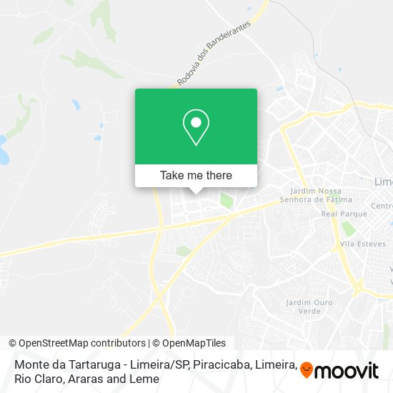 Mapa Monte da Tartaruga - Limeira / SP