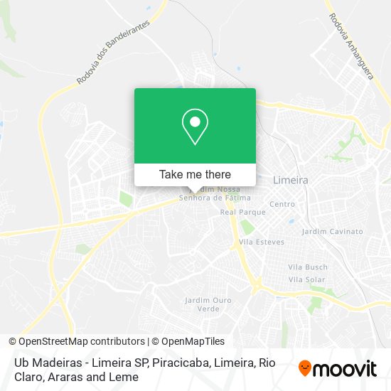 Mapa Ub Madeiras - Limeira SP