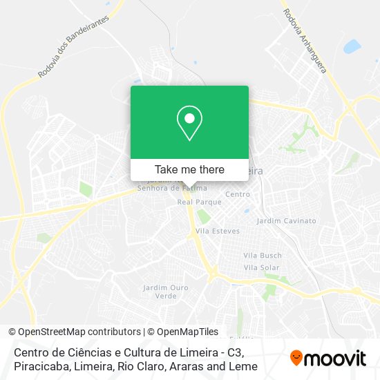 Centro de Ciências e Cultura de Limeira - C3 map