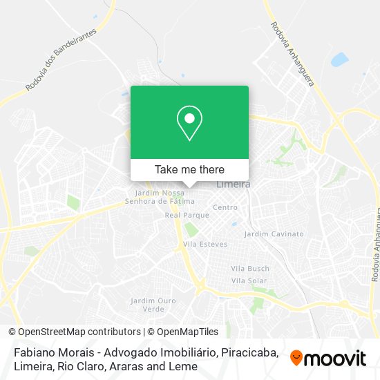 Mapa Fabiano Morais - Advogado Imobiliário