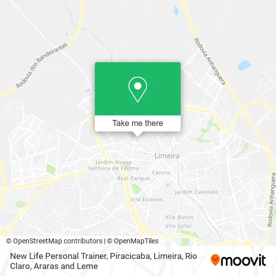 New Life Personal Trainer map