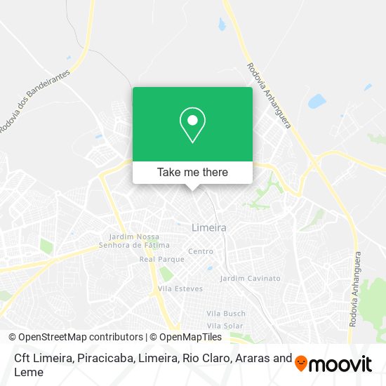 Mapa Cft Limeira