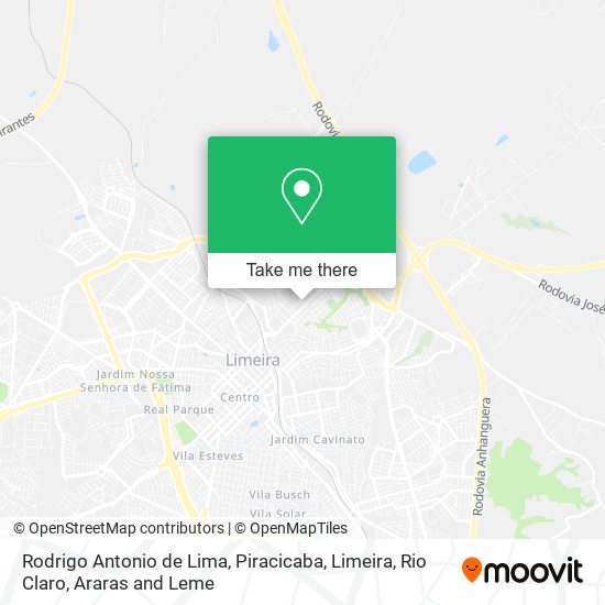 Mapa Rodrigo Antonio de Lima