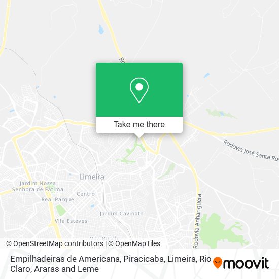 Empilhadeiras de Americana map