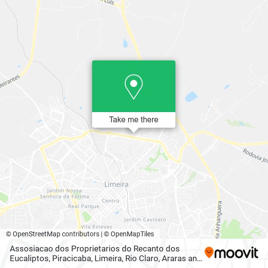 Assosiacao dos Proprietarios do Recanto dos Eucaliptos map