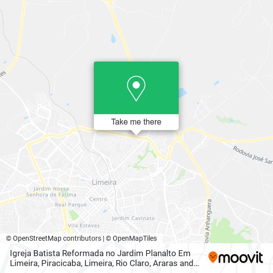 Igreja Batista Reformada no Jardim Planalto Em Limeira map