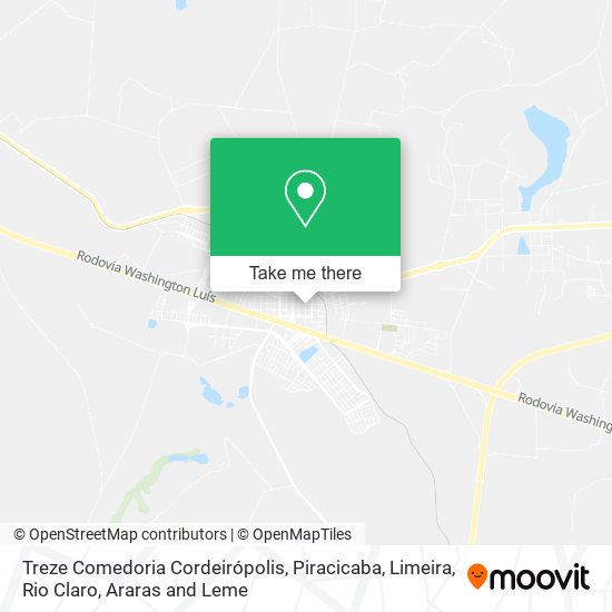 Treze Comedoria Cordeirópolis map