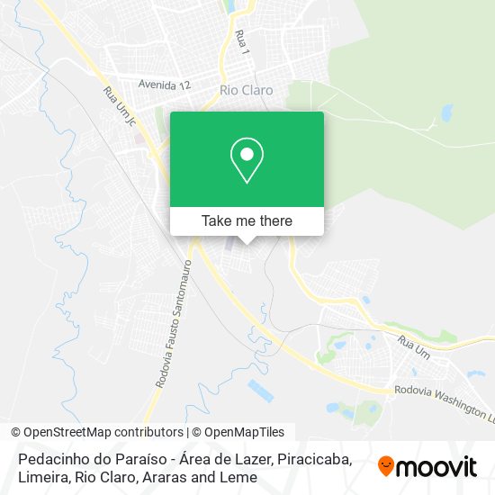 Pedacinho do Paraíso - Área de Lazer map