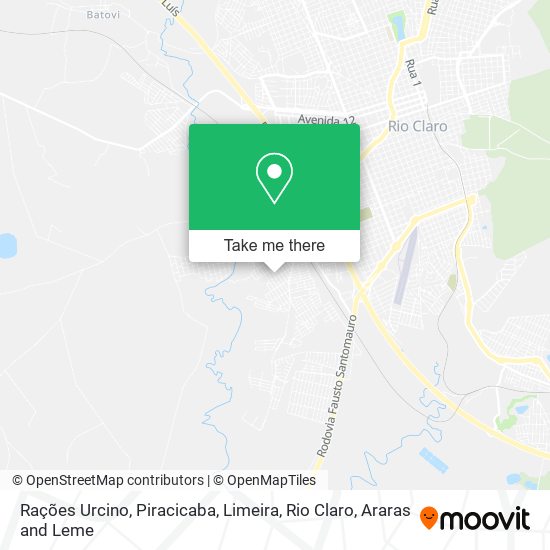 Rações Urcino map
