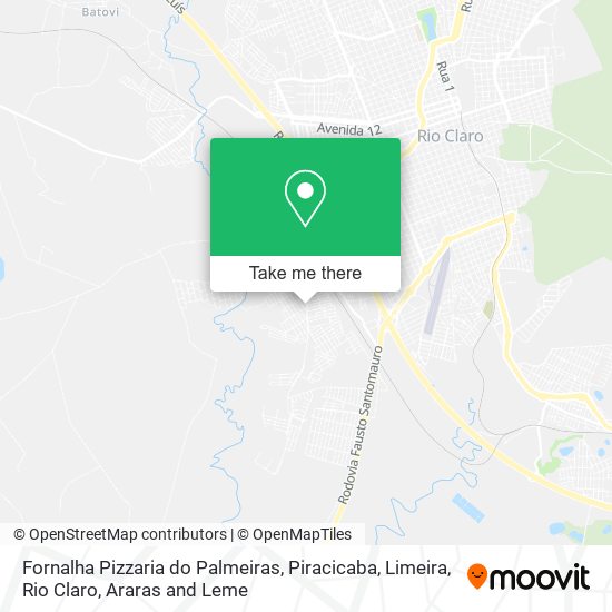 Fornalha Pizzaria do Palmeiras map