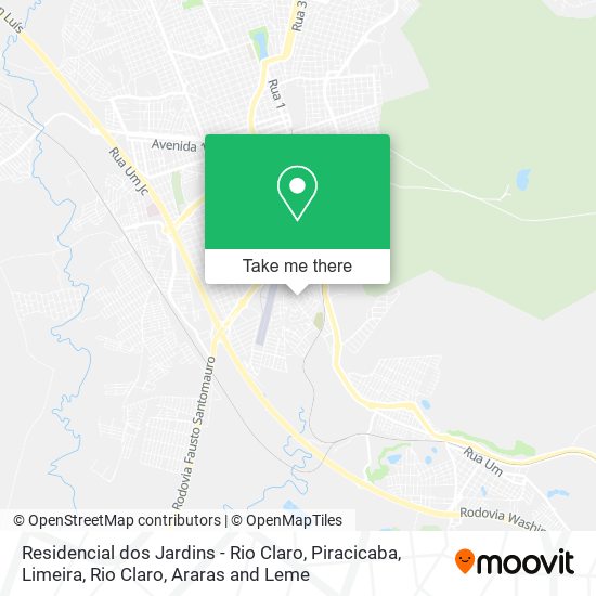 Mapa Residencial dos Jardins - Rio Claro