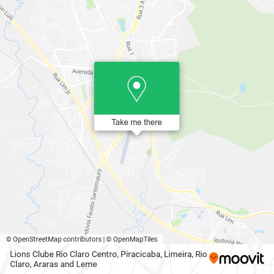 Lions Clube Rio Claro Centro map