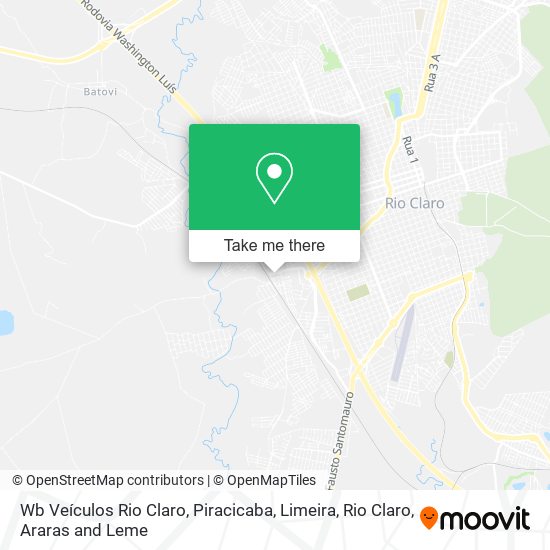 Wb Veículos Rio Claro map