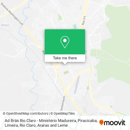 Ad Brás Rio Claro - Ministério Madureira map