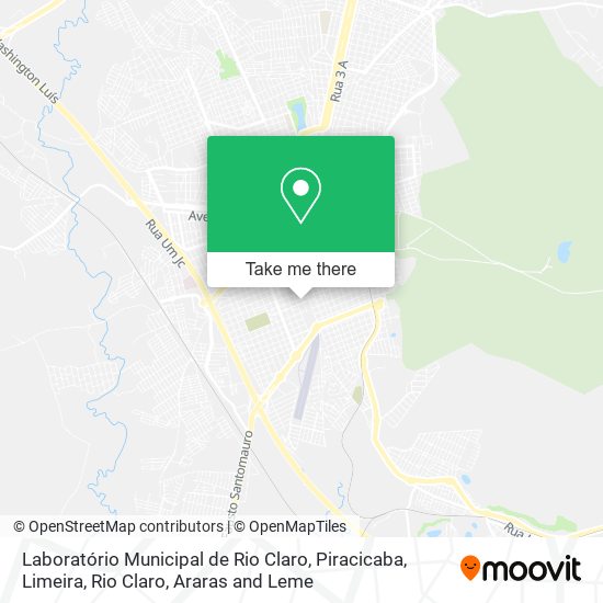 Mapa Laboratório Municipal de Rio Claro