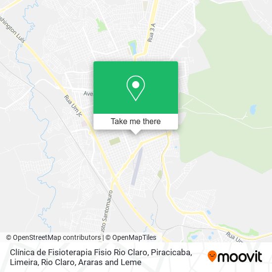 Mapa Clínica de Fisioterapia Fisio Rio Claro