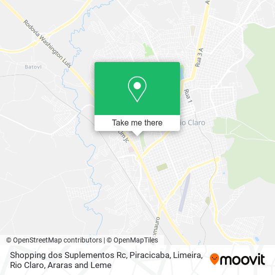 Mapa Shopping dos Suplementos Rc