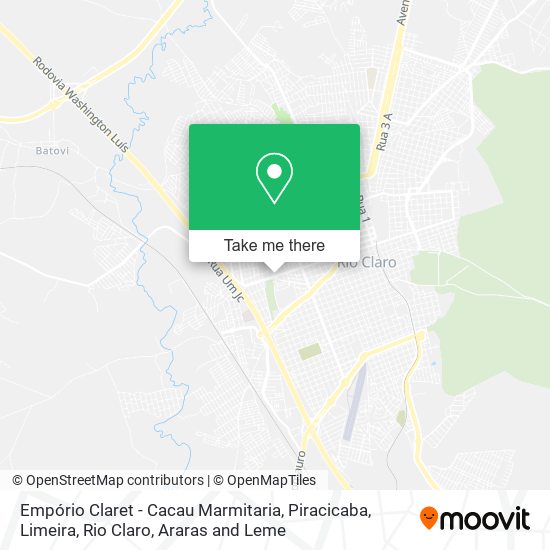 Empório Claret - Cacau Marmitaria map
