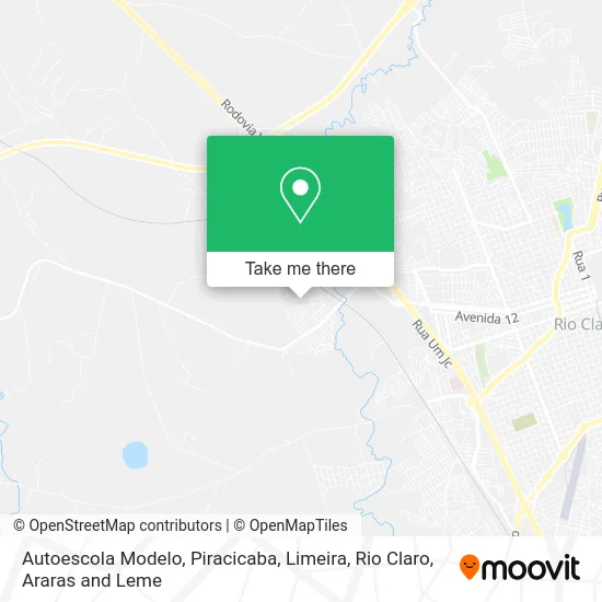 Autoescola Modelo map