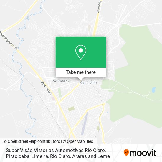 Super Visão Vistorias Automotivas Rio Claro map