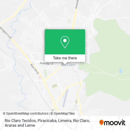 Rio Claro Tecidos map