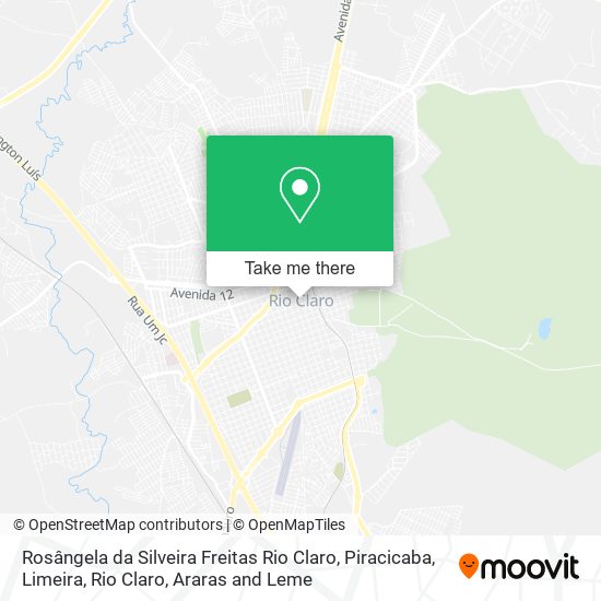 Mapa Rosângela da Silveira Freitas Rio Claro