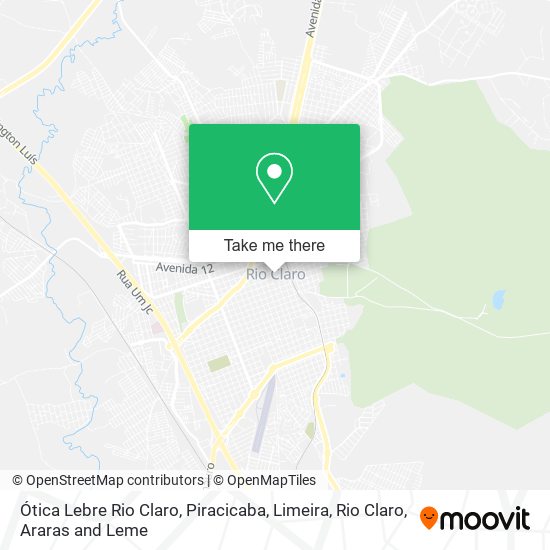 Ótica Lebre Rio Claro map