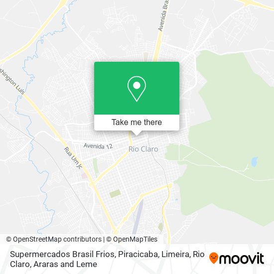 Supermercados Brasil Frios map