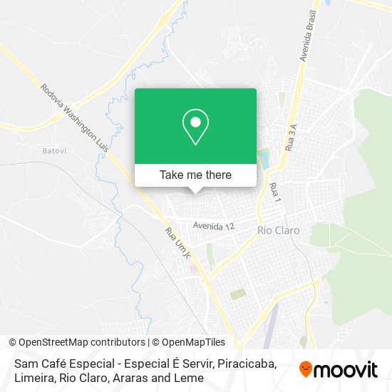 Sam Café Especial - Especial É Servir map